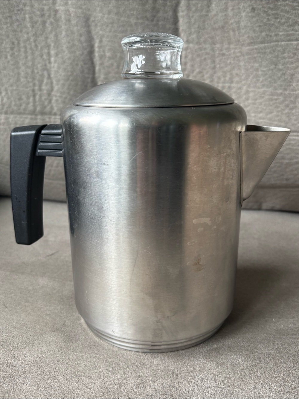 Vintage Paderno Stainless Steel 8 Cup Stovetop Percolator Coffee Pot 1980s Canda